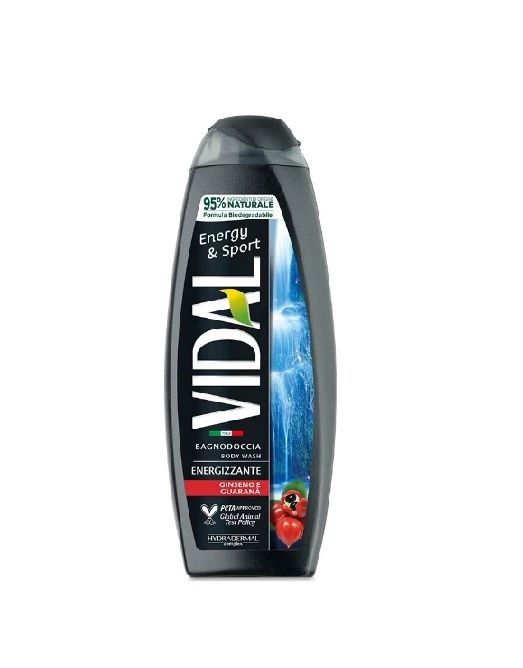 Gel de dus Vidal Ginseng si Guarana 500 ml
